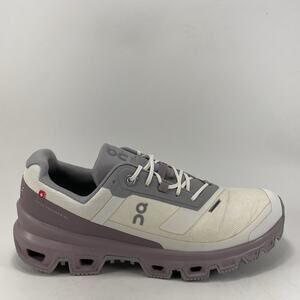 On Cloud Cloudventure Running Shoes Womens Size 9 Ice White Heron Waterproof WP